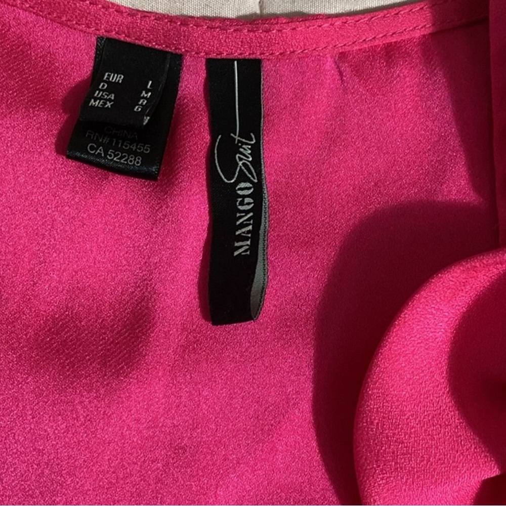 Mango Pink Ruffled Wrap Blouse - Picture 2 of 4
